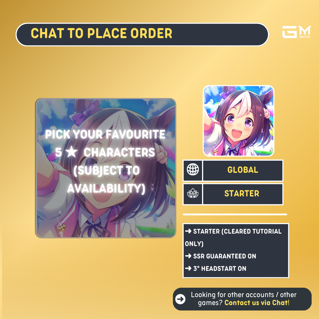 Global | Uma Musume Pretty Derby Starter | Chat to Place Order | GL-UMA-CATALOG