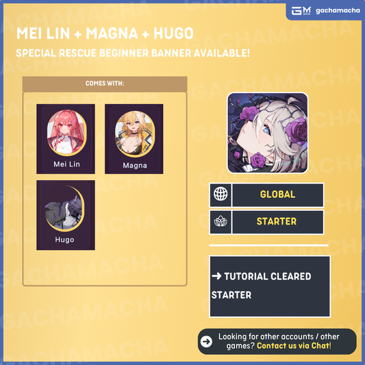 Global | Chaos Zero Nightmare Starter | Mei Lin + Magna + Hugo | GL-CZN-SP06
