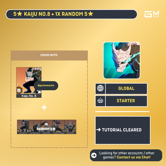 Global | Kaiju No 8 Starter | Kaiju No 8 + 1 Random 5 Star | GL-KJ8-KJ02