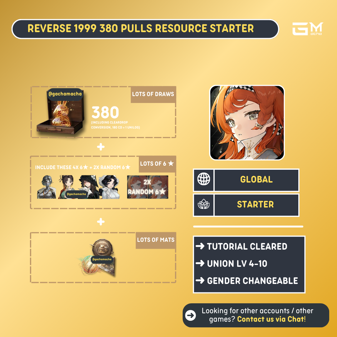 Global | Reverse 1999 Starter | Global | Reverse: 1999 Starter | 380+ Unilogs | GL-R99-ZD380