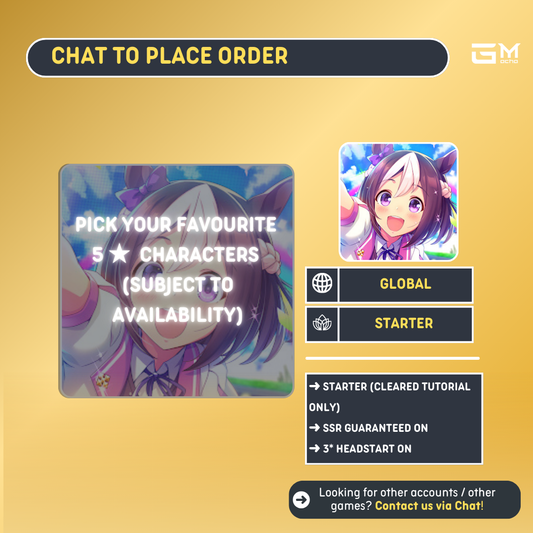 Global | Uma Musume Pretty Derby Starter | Chat to Place Order | GL-UMA-CATALOG