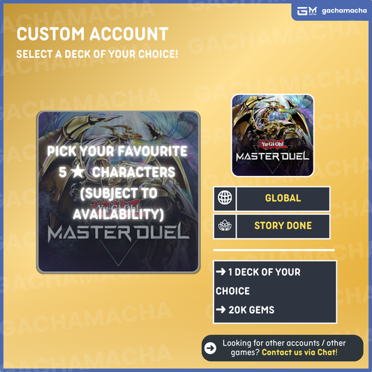 Global | Yu-Gi-Oh! Master Duel | Chat to Place Order | GL-YMD-CATALOG