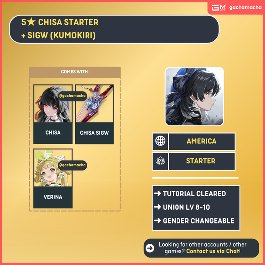 America | Wuthering Waves Starter | Chisa + Chisa SigW | NA-WW-CS01