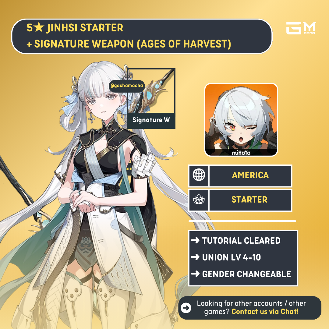 America | Wuthering Waves Starter | Jinhsi + Jinhsi SigW | NA-WW-JH01