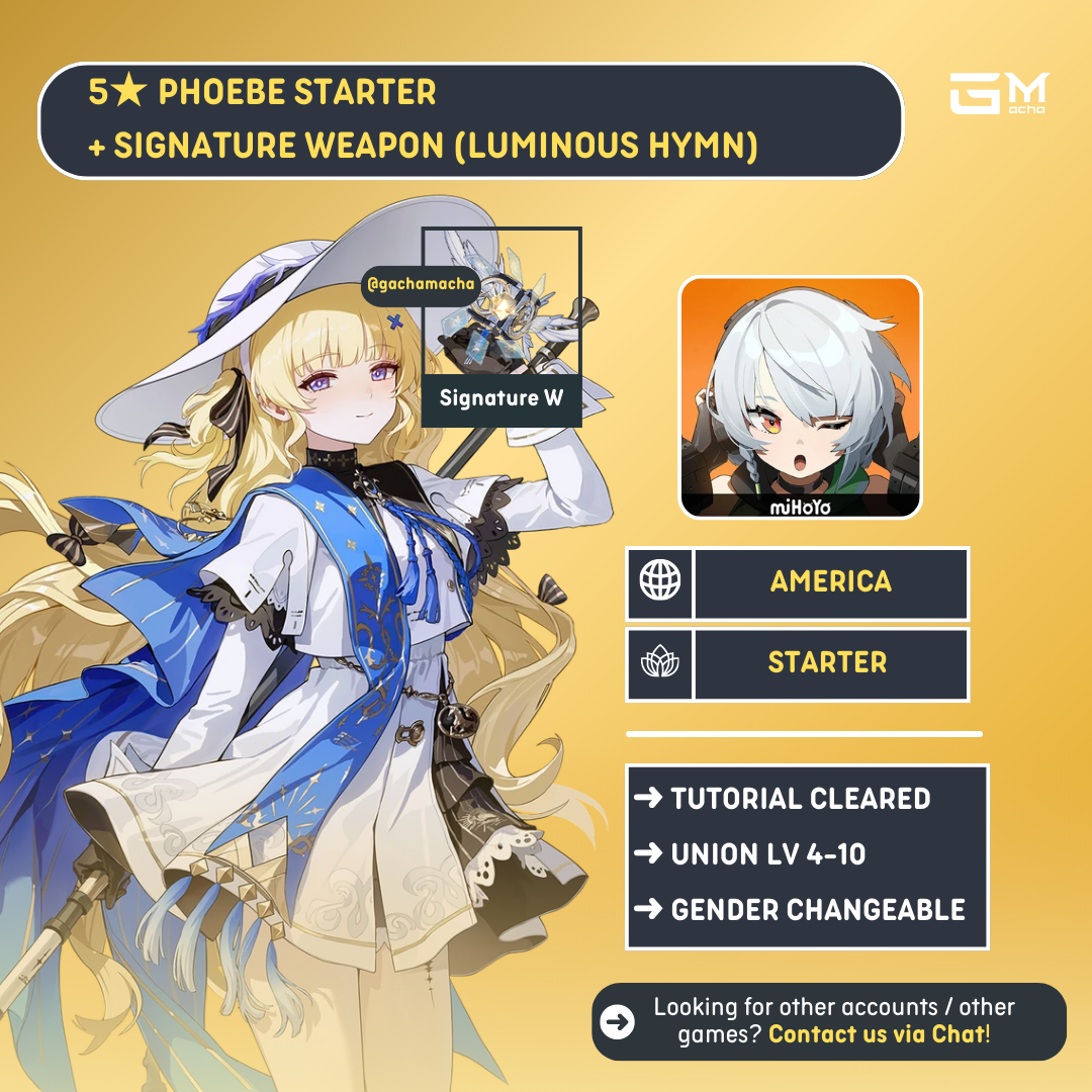 America | Wuthering Waves Starter | Phoebe + Phoebe SigW | NA-WW-PH01
