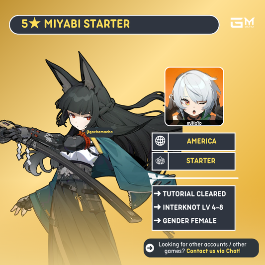 America | Zenless Zone Zero Starter | Miyabi | NA-ZZZ-MYB01